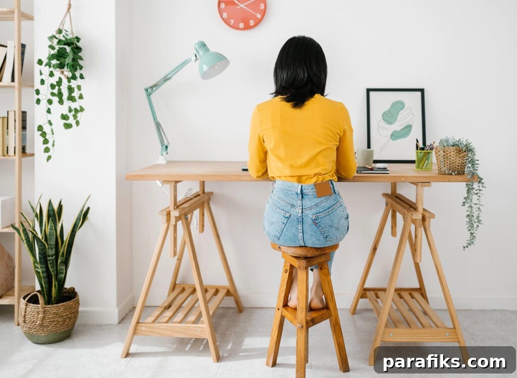 woman working at desk - How to make $3000 a month from home