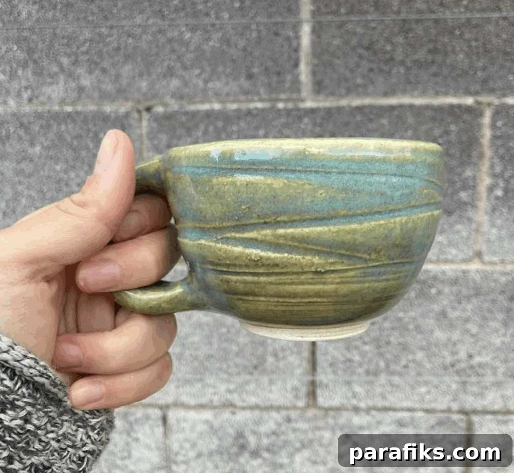 This is a cup that I made.