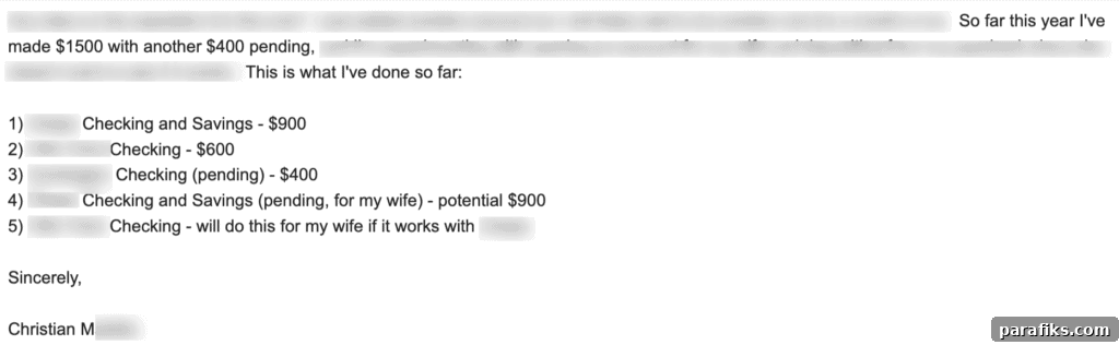 How I Earned $6,000 in 15 Months From Bank Bonuses (How You Can Too) 4 Here are some testimonials from people who have taken my course.