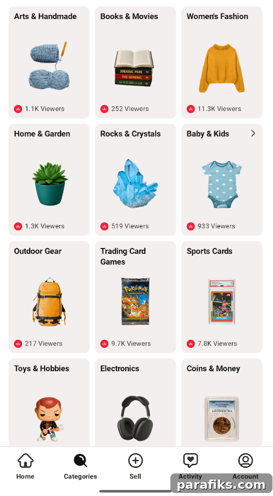 Whatnot Live Shopping App Review — Is It Worth Trying? 4 Here are some of the categories on Whatnot that I see when I log in.