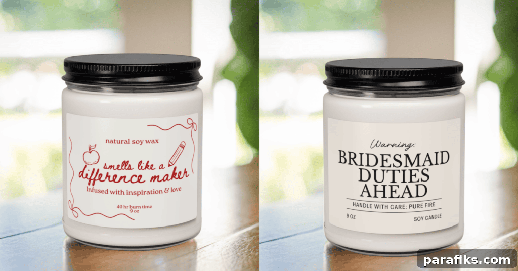 print on demand candles