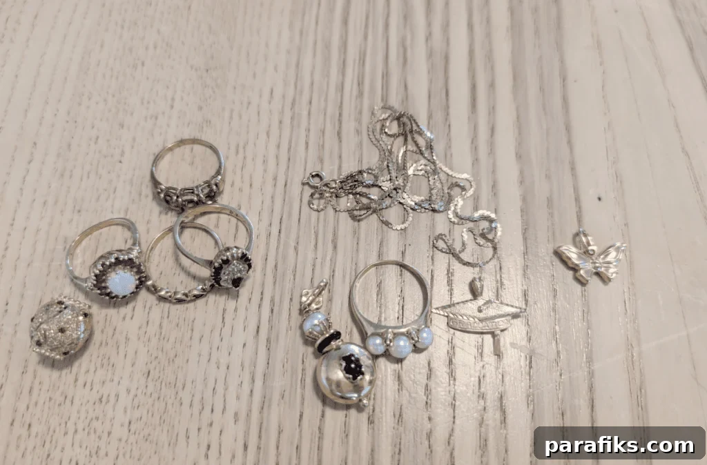 The jewelry I sold.