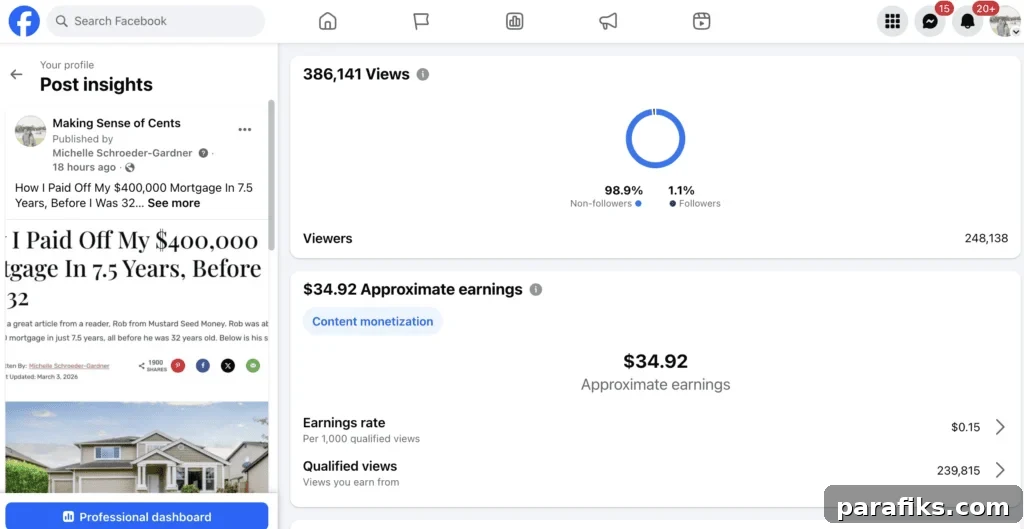 Earn $500 a Week From Home: 7 Real Ways 2 Here's a Facebook post that made Making Sense of Cents $34.92.